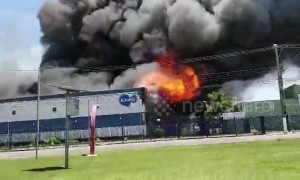 Major fire breaks out at pharmaceutical building in Sao Paulo, Brazil
