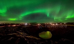 Stunning timelapse of Northern Lights over Iceland