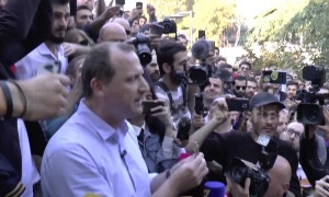 Georgia's presidential candidate hands out 'marijuana joints' to the public