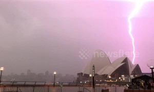 Wild storm over Sydney Opera House postpones Invictus Games 2018 opening ceremony