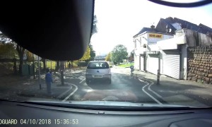 Shocking video shows man driving down wrong side of the road