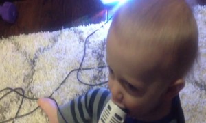 Baby's reaction to Microphone will have you Laughing!