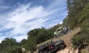 Car Rollover Close Call