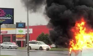 Transformer Goes up in Flames