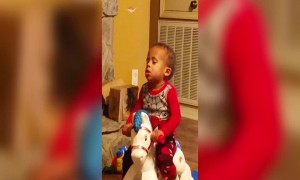 Funny Baby Rocks himself to Sleep