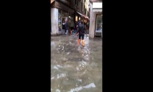 Venice submerged as flood waters take the city by storm