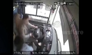 Footage from inside Chongqing bus shows plunge into river