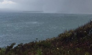 Fast Moving Waterspout Crosses Martha's Vineyard