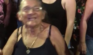 Grandmother Joins in the Fun at Concert