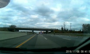 Morning Accident with Semi