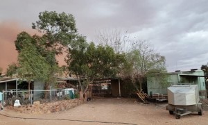 Enormous Dust Storm Rolls In