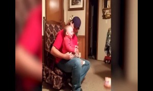 Baby can't stop Giggling when Playing with Grandma