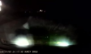 Driver Causes Car to Drive Into Watery Ditch