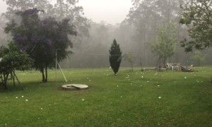 Giant Hail Come Crashing Down
