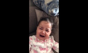 Baby has hilarious reaction to seeing her dad without a beard for the first time