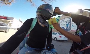 Biker Visor Cleaned for Coins