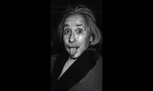 Chinese makeup master transforms herself into Einstein