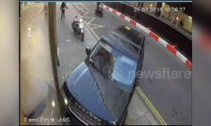 Shameless UK gang stab builder with axes and a samurai sword at jewellers smash and grab robbery