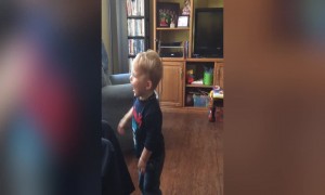 Toddler Playing Catch with Dad is SO CUTE!