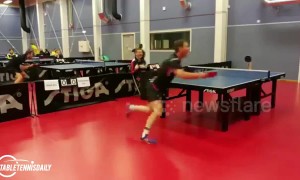 Kid becomes blind master on the ping-pong table