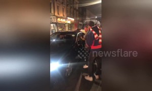 Matteo Guendouzi celebrates Arsenal win against Tottenham with fans