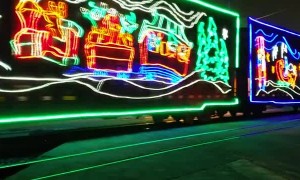Holiday Train Rolling Through Town