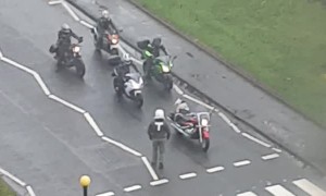 Biker Gang Doing a Good Thing