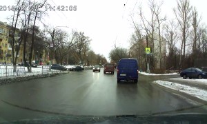 Woman Doesn't Notice Train Passing Right in Front of Her