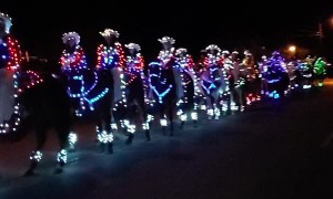 Equestrian Drill Team Shows Christmas Spirit