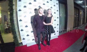 Strictly Come Dancing stars Katya Jones and Neil Jones arrive at Karen Hardy Studios 10th Anniversary Gala