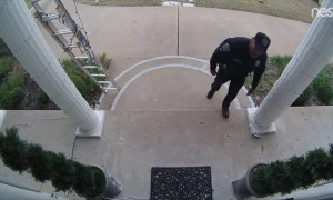 Good Samaritan Calls 911 to Rescue ‘Man’ Dangling From Roof in Holiday Display