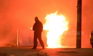 Greek city resembles war zone as protests turn violent