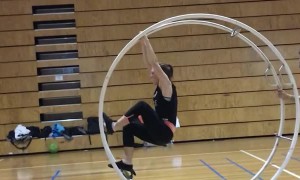 Circus Artist Tackles a New Trick