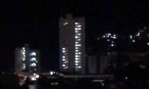 Bright Falling Light Across Acapulco Sky