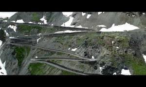 Breathtaking drone footage shows Italy's iconic Stelvio Pass