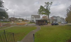 Delivery Driver Caught Cutting Across Lawn