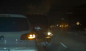 Tesla Avoids Highway Pile-Up