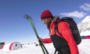 Record-setting Brit skier gives final interview before setting off alone to South Pole