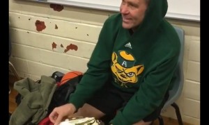 High school students surprise teacher with pair of Jordan sneakers