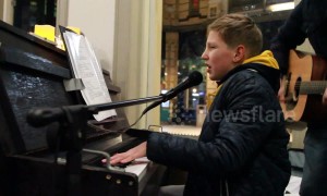 Twelve-year-old travels Netherlands playing station pianos to raise money for sick sister