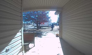 Fragile Package Thrown on Doorstep