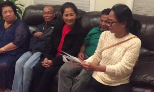 Grandmother's Voice from a Christmas Card