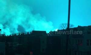 Transformer fire reported at NYC power plant lights up night sky