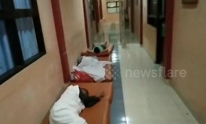 Indonesian hospital struggling to cope with tsunami injured