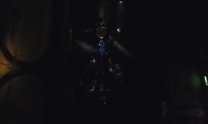 Club Cars Form a Holiday Tree