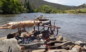 River Powered Spit Roast