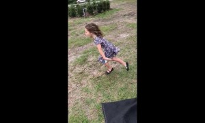 Little girl snags 'nasty surprise' while fishing