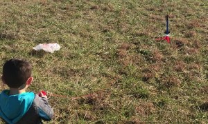 Super Exciting First Rocket Launch