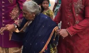 Dedicated Grandma Attends Great Grandson's Wedding