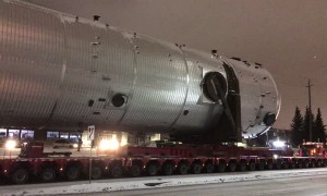 Two Trailers, Six Trucks and a Whole Lot of Tires for One Piece of Equipment